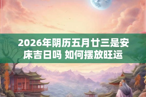 2026年阴历五月廿三是安床吉日吗 如何摆放旺运