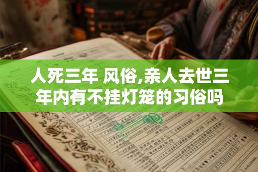 人死三年 风俗,亲人去世三年内有不挂灯笼的习俗吗