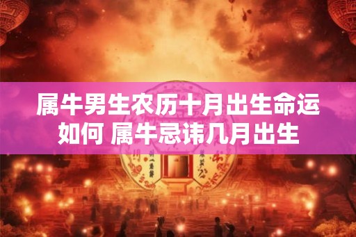 属牛男生农历十月出生命运如何 属牛忌讳几月出生