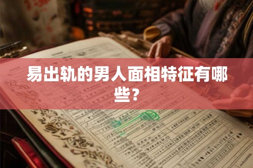 易出轨的男人面相特征有哪些？