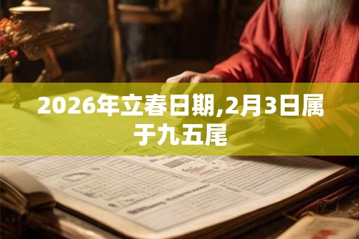 2026年立春日期,2月3日属于九五尾