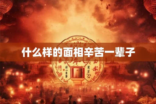 什么样的面相辛苦一辈子