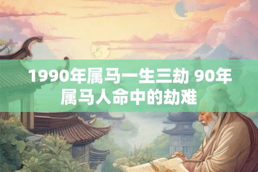 1990年属马一生三劫 90年属马人命中的劫难