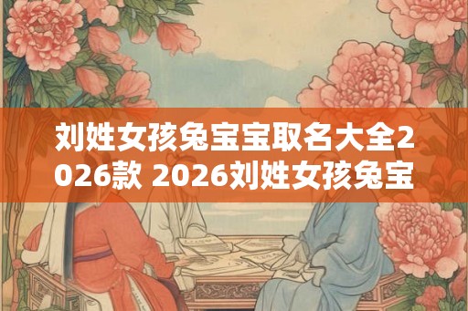 刘姓女孩兔宝宝取名大全2026款 2026刘姓女孩兔宝宝名字有哪些