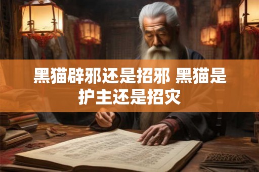 黑猫辟邪还是招邪 黑猫是护主还是招灾