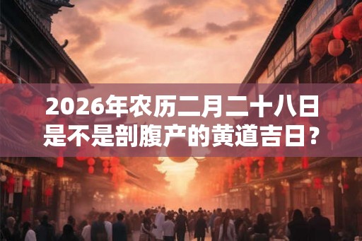 2026年农历二月二十八日是不是剖腹产的黄道吉日？