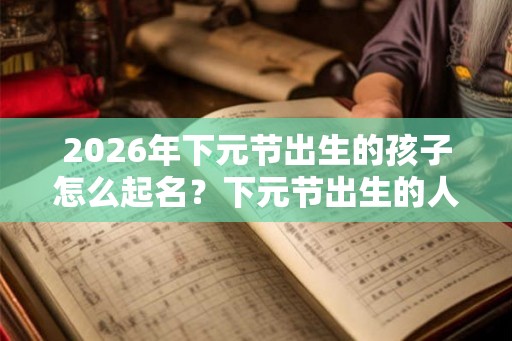 2026年下元节出生的孩子怎么起名？下元节出生的人命硬吗？