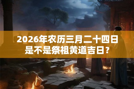 2026年农历三月二十四日是不是祭祖黄道吉日？