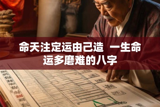 命天注定运由己造  一生命运多磨难的八字