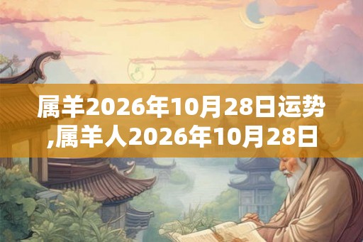 属羊2026年10月28日运势,属羊人2026年10月28日财运,生肖羊2026年10月28日运势