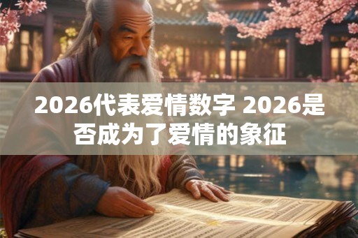 2026代表爱情数字 2026是否成为了爱情的象征