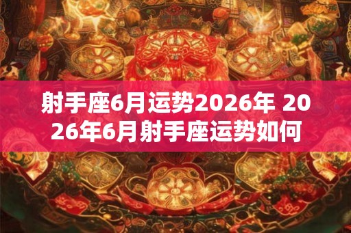 射手座6月运势2026年 2026年6月射手座运势如何