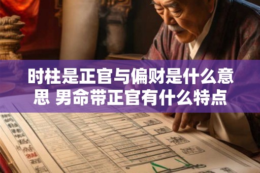 时柱是正官与偏财是什么意思 男命带正官有什么特点