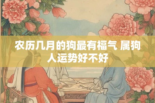 农历几月的狗最有福气 属狗人运势好不好