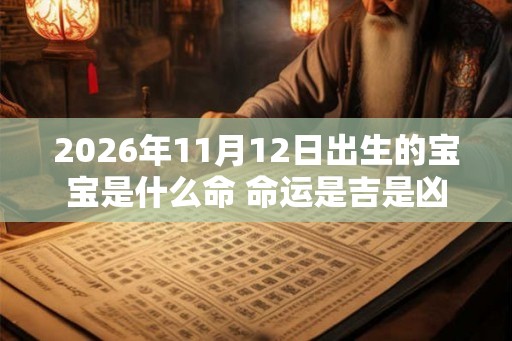 2026年11月12日出生的宝宝是什么命 命运是吉是凶