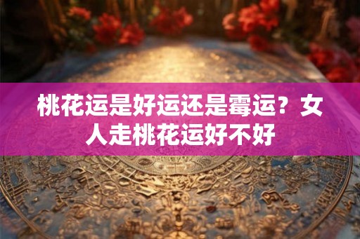 桃花运是好运还是霉运？女人走桃花运好不好