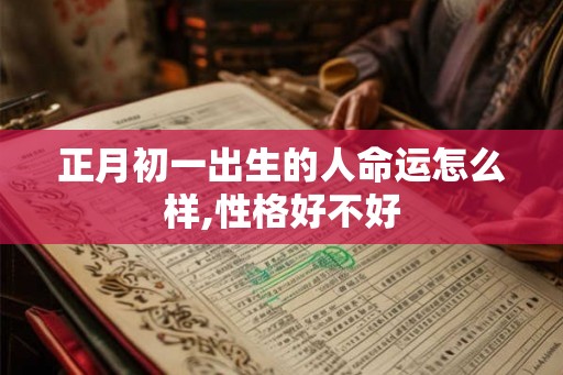 正月初一出生的人命运怎么样,性格好不好