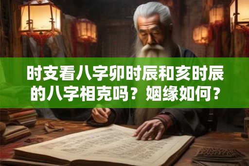 时支看八字卯时辰和亥时辰的八字相克吗？姻缘如何？
