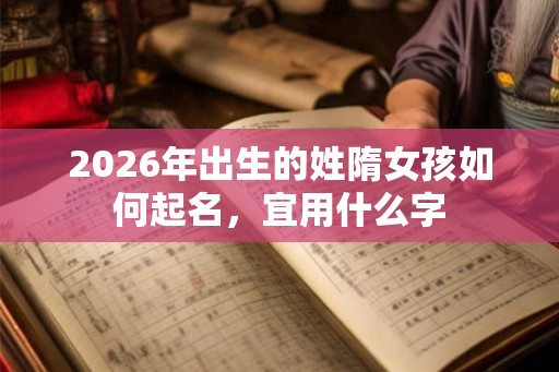 2026年出生的姓隋女孩如何起名，宜用什么字