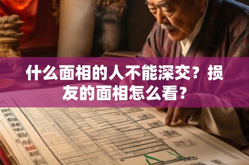 什么面相的人不能深交？损友的面相怎么看？
