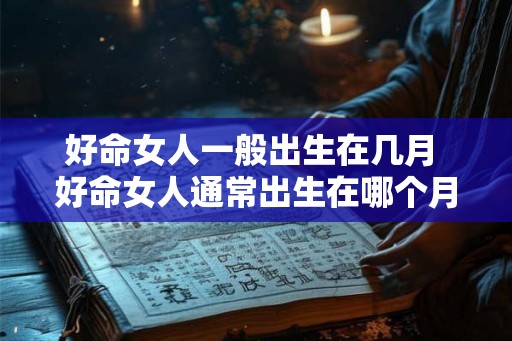好命女人一般出生在几月 好命女人通常出生在哪个月