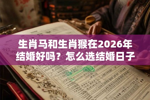 生肖马和生肖猴在2026年结婚好吗？怎么选结婚日子？