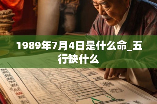 1989年7月4日是什么命_五行缺什么