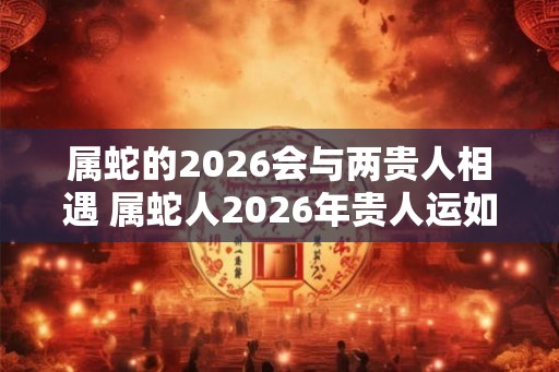 属蛇的2026会与两贵人相遇 属蛇人2026年贵人运如何