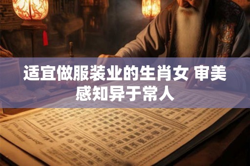 适宜做服装业的生肖女 审美感知异于常人