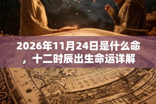 2026年11月24日是什么命，十二时辰出生命运详解