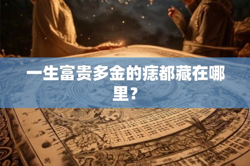 一生富贵多金的痣都藏在哪里？