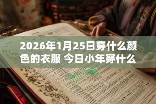 2026年1月25日穿什么颜色的衣服 今日小年穿什么旺财