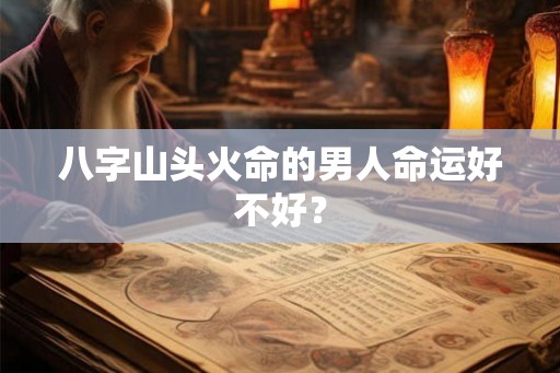 八字山头火命的男人命运好不好？