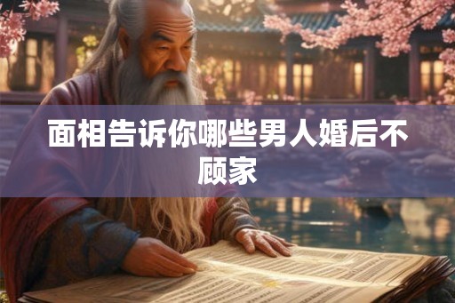 面相告诉你哪些男人婚后不顾家 面相告诉你哪些男人婚后不顾家