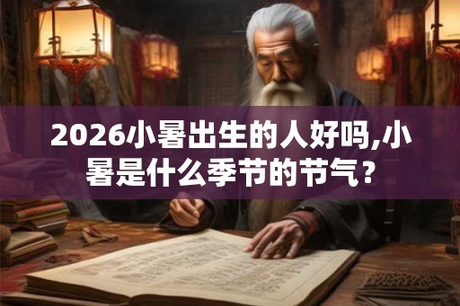 2026小暑出生的人好吗,小暑是什么季节的节气？