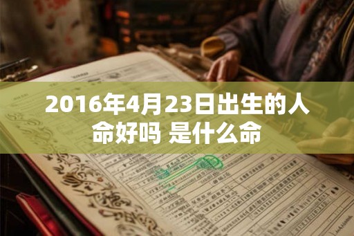 2016年4月23日出生的人命好吗 是什么命
