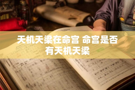 天机天梁在命宫 命宫是否有天机天梁