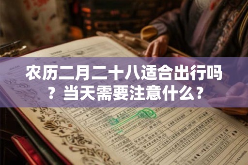 农历二月二十八适合出行吗？当天需要注意什么？