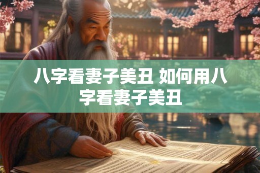 八字看妻子美丑 如何用八字看妻子美丑
