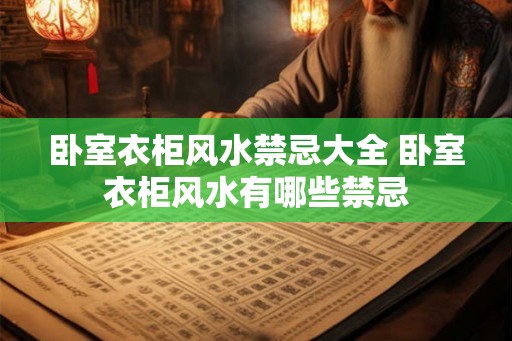 卧室衣柜风水禁忌大全 卧室衣柜风水有哪些禁忌
