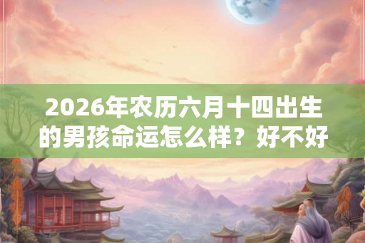 2026年农历六月十四出生的男孩命运怎么样?好不好? 2026年农历六月十四出生的男孩命运怎么样?好不好?