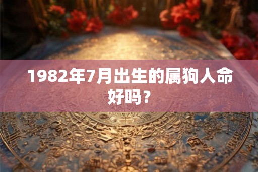 1982年7月出生的属狗人命好吗？