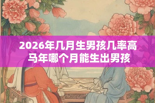 2026年几月生男孩几率高 马年哪个月能生出男孩