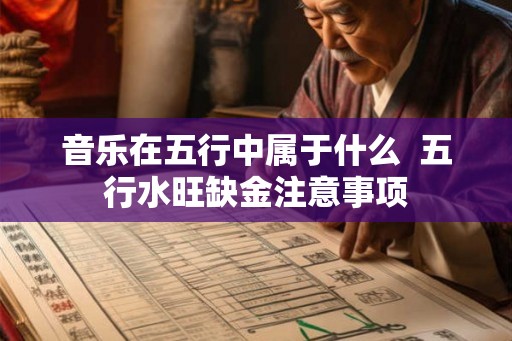 音乐在五行中属于什么  五行水旺缺金注意事项
