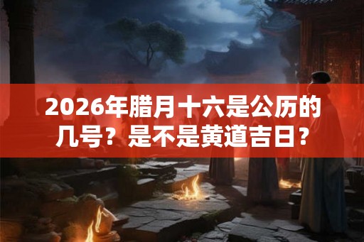 2026年腊月十六是公历的几号？是不是黄道吉日？