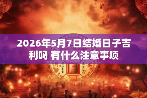 2026年5月7日结婚日子吉利吗 有什么注意事项