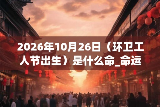 2026年10月26日（环卫工人节出生）是什么命_命运如何