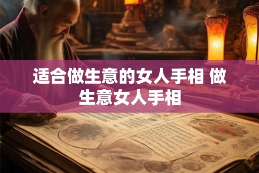 适合做生意的女人手相 做生意女人手相 适合做生意的女人手相 做生意女人手相
