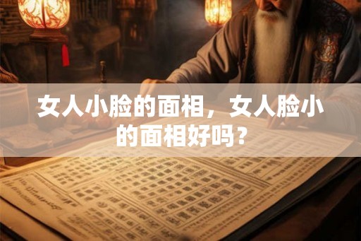 女人小脸的面相，女人脸小的面相好吗？