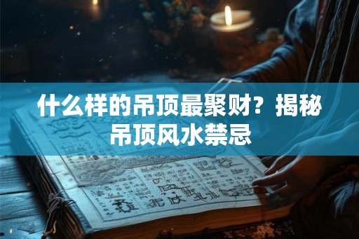 什么样的吊顶最聚财？揭秘吊顶风水禁忌